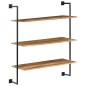 vidaXL Wandregal 94 x 35 x 113 cm Massivholz Akazie vidaXL Wandregal 94 x 35 x 113 cm Massivholz Akazie