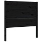 vidaXL Kopfteil Schwarz 96x4x100 cm Massivholz Kiefer vidaXL Kopfteil Schwarz 96x4x100 cm Massivholz Kiefer
