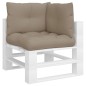 Palettenkissen 3-tlg. Taupe Stoff