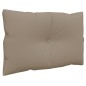 Palettenkissen 3-tlg. Taupe Stoff