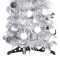 vidaXL Künstlicher Pop-Up-Weihnachtsbaum Silbern 150 cm PET vidaXL Künstlicher Pop-Up-Weihnachtsbaum Silbern 150 cm PET