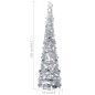 vidaXL Künstlicher Pop-Up-Weihnachtsbaum Silbern 150 cm PET vidaXL Künstlicher Pop-Up-Weihnachtsbaum Silbern 150 cm PET