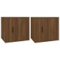 vidaXL Nachttische 2 Stk. Braun Eichen-Optik 50x39x47 cm vidaXL Nachttische 2 Stk. Braun Eichen-Optik 50x39x47 cm