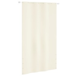 vidaXL Balkon-Sichtschutz Creme 140x240 cm Oxford-Gewebe