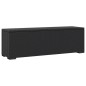 vidaXL Hockerbank mit Sitzkissen Schwarz 110x30x40 cm Poly Rattan vidaXL Hockerbank mit Sitzkissen Schwarz 110x30x40 cm Poly Rattan