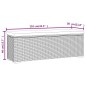 vidaXL Hockerbank mit Sitzkissen Schwarz 110x30x40 cm Poly Rattan vidaXL Hockerbank mit Sitzkissen Schwarz 110x30x40 cm Poly Rattan