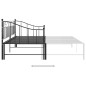 vidaXL Ausziehsofa Bettgestell Schwarz Metall 90x200 cm vidaXL Ausziehsofa Bettgestell Schwarz Metall 90x200 cm