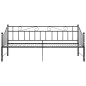 vidaXL Ausziehsofa Bettgestell Schwarz Metall 90x200 cm vidaXL Ausziehsofa Bettgestell Schwarz Metall 90x200 cm