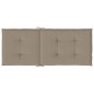 vidaXL Gartenstuhlauflagen für Hochlehner 2Stk. Taupe 120x50x3cm Stoff vidaXL Gartenstuhlauflagen für Hochlehner 2Stk. Taupe 120x50x3cm Stoff