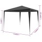 vidaXL Partyzelt 3x3 m PE Anthrazit vidaXL Partyzelt 3x3 m PE Anthrazit