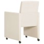 vidaXL Esszimmerstühle 2 Stk. Creme Stoff vidaXL Esszimmerstühle 2 Stk. Creme Stoff