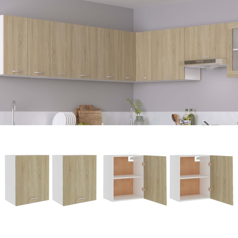 vidaXL Hängeschränke 2 Stk. Sonoma-Eiche 50x31x60 cm Holzwerkstoff vidaXL Hängeschränke 2 Stk. Sonoma-Eiche 50x31x60 cm Holzwerkstoff