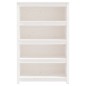 vidaXL Bücherregal Weiß 80x35x126 cm Massivholz Kiefer vidaXL Bücherregal Weiß 80x35x126 cm Massivholz Kiefer
