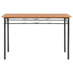 vidaXL Esstisch Braun 120×70×75 cm MDF