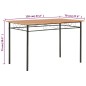 vidaXL Esstisch Braun 120×70×75 cm MDF vidaXL Esstisch Braun 120×70×75 cm MDF