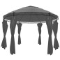 vidaXL Gartenpavillion mit Vorhängen Rund 3,5x2,7 m Anthrazit vidaXL Gartenpavillion mit Vorhängen Rund 3,5x2,7 m Anthrazit