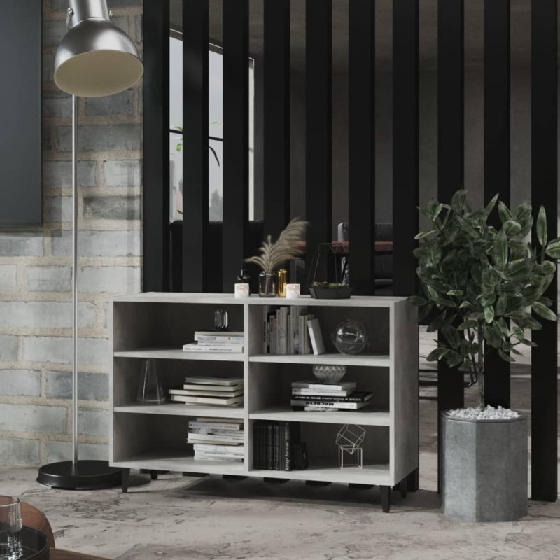 vidaXL Sideboard Betongrau 103,5x35x70 cm Holzwerkstoff vidaXL Sideboard Betongrau 103,5x35x70 cm Holzwerkstoff
