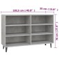 vidaXL Sideboard Betongrau 103,5x35x70 cm Holzwerkstoff vidaXL Sideboard Betongrau 103,5x35x70 cm Holzwerkstoff