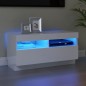 vidaXL TV-Schrank mit LED-Leuchten Hochglanz-Weiß 80x35x40 cm vidaXL TV-Schrank mit LED-Leuchten Hochglanz-Weiß 80x35x40 cm