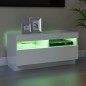 vidaXL TV-Schrank mit LED-Leuchten Hochglanz-Weiß 80x35x40 cm vidaXL TV-Schrank mit LED-Leuchten Hochglanz-Weiß 80x35x40 cm