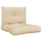 vidaXL Palettenkissen 2-tlg. Beige Stoff vidaXL Palettenkissen 2-tlg. Beige Stoff