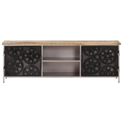 vidaXL TV-Schrank 120x30x40 cm Raues Mangoholz