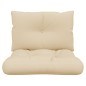 vidaXL Palettenkissen 2-tlg. Beige Stoff vidaXL Palettenkissen 2-tlg. Beige Stoff