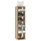 vidaXL Schuhschrank Sonoma-Eiche 27,5x27x102 cm Holzwerkstoff vidaXL Schuhschrank Sonoma-Eiche 27,5x27x102 cm Holzwerkstoff