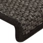 vidaXL Treppenmatten Selbstklebend Sisal 15 Stk. 65x21x4 cm Anthrazit vidaXL Treppenmatten Selbstklebend Sisal 15 Stk. 65x21x4 cm Anthrazit