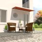vidaXL Einziehbare Markise 300×150 cm Orange und Braun vidaXL Einziehbare Markise 300×150 cm Orange und Braun