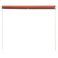 vidaXL Einziehbare Markise 300×150 cm Orange und Braun vidaXL Einziehbare Markise 300×150 cm Orange und Braun