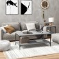 vidaXL Couchtisch Grau Sonoma 80x50x40 cm Holzwerkstoff vidaXL Couchtisch Grau Sonoma 80x50x40 cm Holzwerkstoff