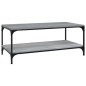 vidaXL Couchtisch Grau Sonoma 80x50x40 cm Holzwerkstoff vidaXL Couchtisch Grau Sonoma 80x50x40 cm Holzwerkstoff
