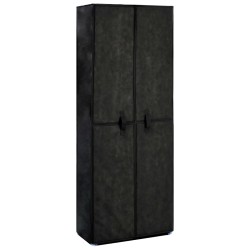 vidaXL Schuhschrank Schwarz 60 x 30 x166 cm Stoff