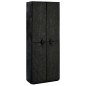vidaXL Schuhschrank Schwarz 60 x 30 x166 cm Stoff vidaXL Schuhschrank Schwarz 60 x 30 x166 cm Stoff