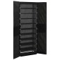 vidaXL Schuhschrank Schwarz 60 x 30 x166 cm Stoff vidaXL Schuhschrank Schwarz 60 x 30 x166 cm Stoff