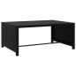Sonnenliegen 2 Stk. mit Tisch Poly Rattan Schwarz Sonnenliegen 2 Stk. mit Tisch Poly Rattan Schwarz