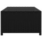 Sonnenliegen 2 Stk. mit Tisch Poly Rattan Schwarz Sonnenliegen 2 Stk. mit Tisch Poly Rattan Schwarz