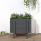 vidaXL Pflanzkübel Grau 62x50x57 cm Massivholz Kiefer vidaXL Pflanzkübel Grau 62x50x57 cm Massivholz Kiefer