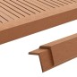 vidaXL Winkelleisten 5 Stk. WPC 170 cm Hellbraun vidaXL Winkelleisten 5 Stk. WPC 170 cm Hellbraun