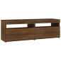 vidaXL TV-Schrank mit LED-Leuchten Braun Eichen-Optik 120x35x40 cm vidaXL TV-Schrank mit LED-Leuchten Braun Eichen-Optik 120x35x40 cm