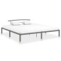vidaXL Bettgestell Grau Metall 200x200 cm vidaXL Bettgestell Grau Metall 200x200 cm