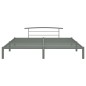 vidaXL Bettgestell Grau Metall 200x200 cm vidaXL Bettgestell Grau Metall 200x200 cm