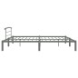 vidaXL Bettgestell Grau Metall 200x200 cm vidaXL Bettgestell Grau Metall 200x200 cm