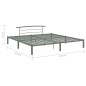 vidaXL Bettgestell Grau Metall 200x200 cm vidaXL Bettgestell Grau Metall 200x200 cm