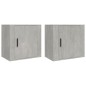 vidaXL Wand-Nachttische 2 Stk. Betongrau 50x30x47 cm vidaXL Wand-Nachttische 2 Stk. Betongrau 50x30x47 cm
