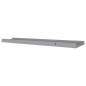 vidaXL Bilderleisten 2 Stk. Grau 80x9x3 cm MDF vidaXL Bilderleisten 2 Stk. Grau 80x9x3 cm MDF