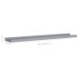 vidaXL Bilderleisten 2 Stk. Grau 80x9x3 cm MDF vidaXL Bilderleisten 2 Stk. Grau 80x9x3 cm MDF
