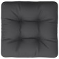 Palettenkissen Schwarz 60x60x12 cm Stoff Palettenkissen Schwarz 60x60x12 cm Stoff