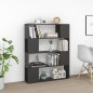 vidaXL Bücherregal Raumteiler Grau 100x24x124 cm vidaXL Bücherregal Raumteiler Grau 100x24x124 cm